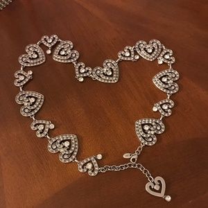 Brighton Swarovski Crystal Hearts Belt